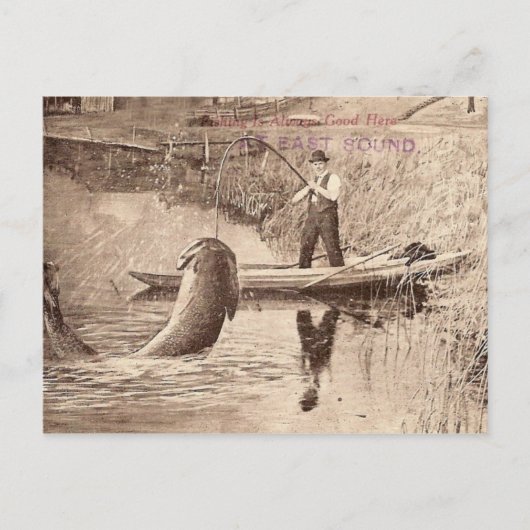 Fischen... Postkarte (Vorderseite)