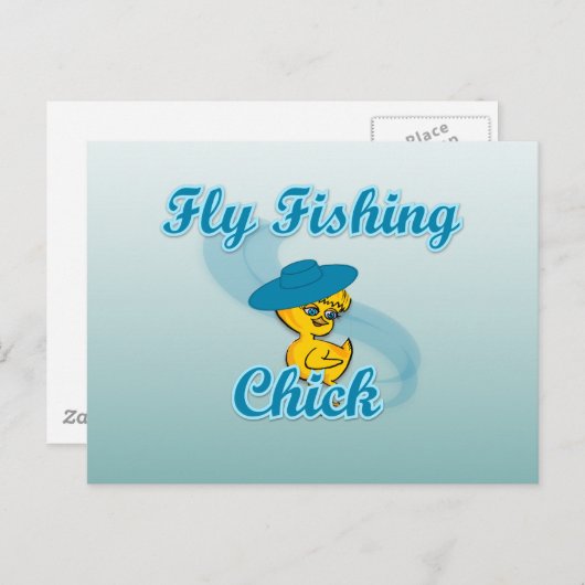 Fischen Postkarte (Vorne/Hinten)