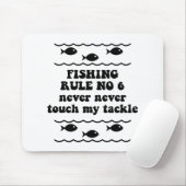Fischen-Regel keine 6 Mousepad (Mit Mouse)