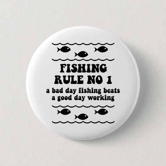 Fischen-Regel-NO1 Button (Vorderseite)