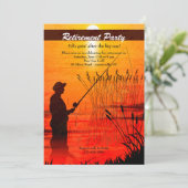 Fischen-Ruhe-Einladung Einladung (Stehend Vorderseite)