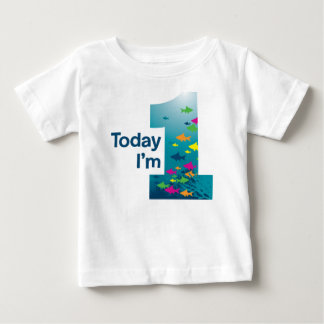 Fischen Sie 1. Geburtstag Baby T-shirt