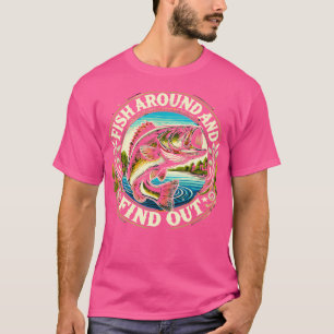 Fischen Sie herum und finden Sie heraus, lustiger T-Shirt