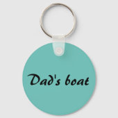 Fischen Sie mehr Arbeit weniger anpassen NAME, Far Schlüsselanhänger (Rückseite)