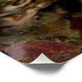 Fischen Sie nah auf! Sehr nahes und intensives Fot Poster (Ecke)