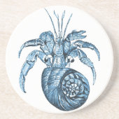 Fischen Sie Strandozeanküstenseeseeblaugeschenke Sandstein Untersetzer (Vorne)