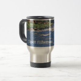 Fischen Sport Fischer Fluss Personalize Reisebecher