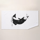 Fischen Sprünge Larvea Hook Fisherman Geschenk Badehandtuch (Badehandtuch)