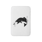 Fischen Sprünge Larvea Hook Fisherman Geschenk Badematte (Vorderseite Vertikal)