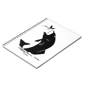 Fischen Sprünge Larvea Hook Fisherman Geschenk Notizblock (Linke Seite)