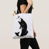 Fischen Sprünge Larvea Hook Fisherman Geschenk Tasche (Von Nahem)