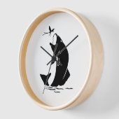 Fischen Sprünge Larvea Hook Fisherman Geschenk Uhr (Winkel)