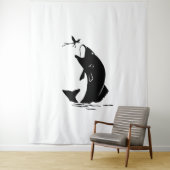 Fischen Sprünge Larvea Hook Fisherman Geschenk Wandteppich (Beispiel)