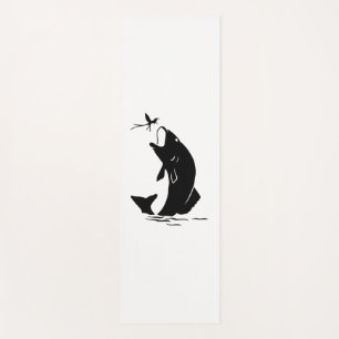 Fischen Sprünge Larvea Hook Fisherman Geschenk Yogamatte