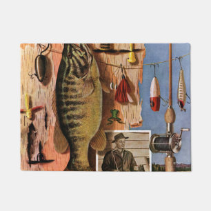 Fischen-Stillleben durch John Atherton Fußmatte