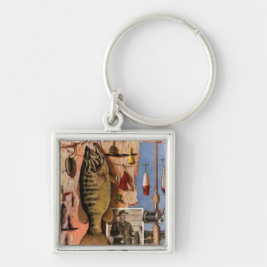 Fischen-Stillleben durch John Atherton Schlüsselanhänger (Vorne)