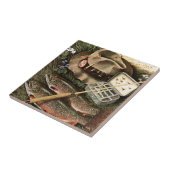 Fischen-Stillleben Fliese (Seite)