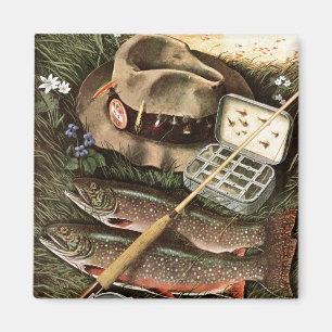 Fischen-Stillleben Magnet