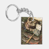 Fischen-Stillleben Schlüsselanhänger (Vorderseite links)