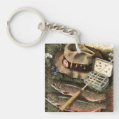 Fischen-Stillleben Schlüsselanhänger (Vorderseite)