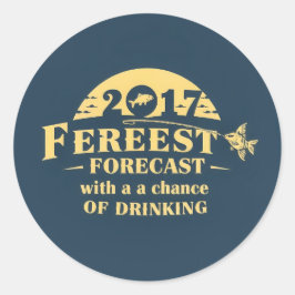 Fischen Sucht: Ermutigen Sie den Kampf! Runder Aufkleber