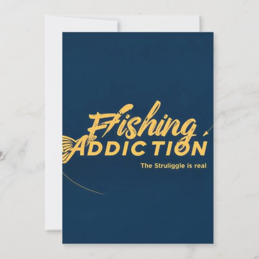 Fischen Sucht: Umarmung der Struliggle! Einladung (Vorderseite)