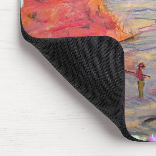 Fischen Sunset Mousepad (Ecke)