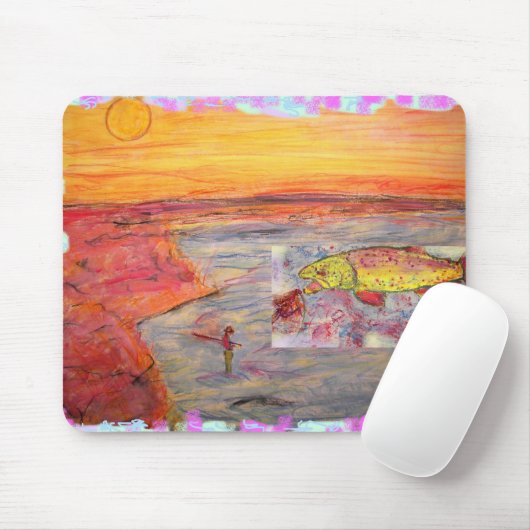 Fischen Sunset Mousepad (Mit Mouse)