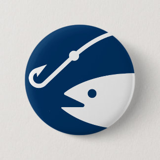 Fischen-Symbol-Knopf Button