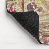 Fischen-Szene Mousepad (Ecke)