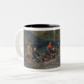 Fischen T7833 bei Haweswater Zweifarbige Tasse (Vorderseite Links)