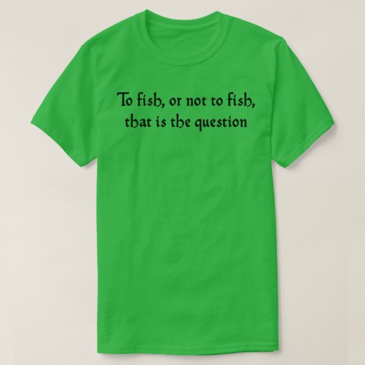 Fischen T-Shirt (Design vorne)