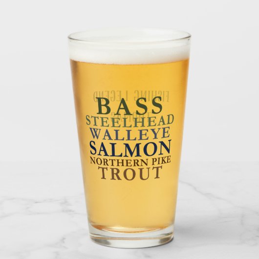 Fischen Thema Anpassbare Trommel Glas (Vorne (Gefüllt))