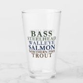 Fischen Thema Anpassbare Trommel Glas (Vorderseite)