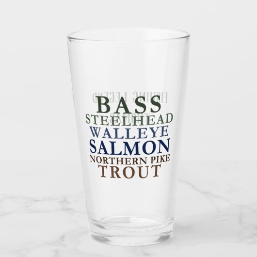 Fischen Thema Anpassbare Trommel Glas (Vorderseite)