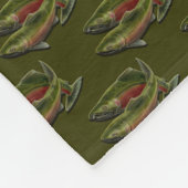 Fischen-umfassende Lachsfisch-Kunst-Fleece-Decke Fleecedecke (Ecke)