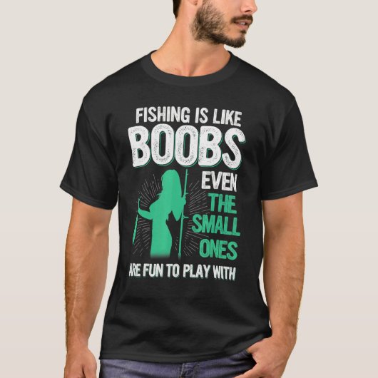 Fischen Unanständiges Fischen T-Shirt (Vorderseite)