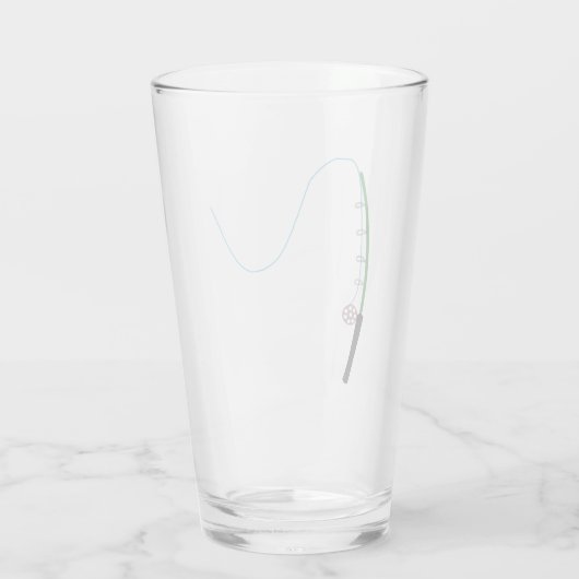 Fischen und Angelkombo Glas (Rückseite)