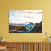 Fischen und Fischen Landschaftlich Leinwanddruck (Insitu (Wohnzimmer))