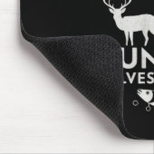 Fischen und Jagd Geschenke Vatertag Spaß Jäger Mousepad (Ecke)