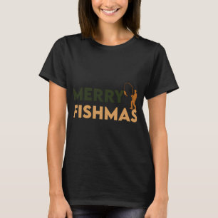 Fischen und Jagen Weihnachtshumor T-Shirt