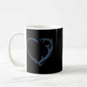 Fischen und Jäger Funny Junting Fish Deer Gi Kaffeetasse (Links)