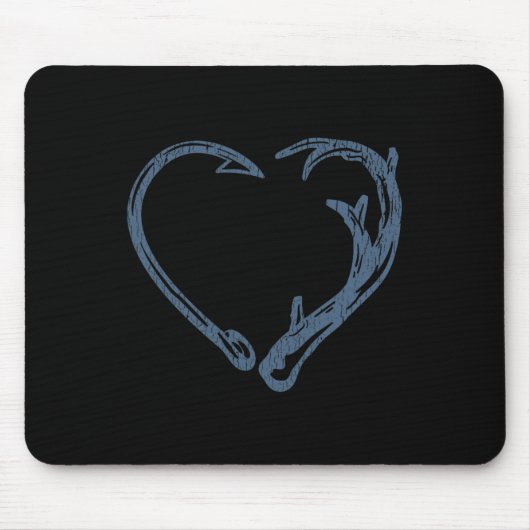 Fischen und Jäger Funny Junting Fish Deer Gi Mousepad (Vorne)