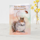 Fischen und Stromkrebs Karte (Gelbe Blume)