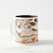 Fischen und Vogeljagd in den Sümpfen Zweifarbige Tasse (Vorderseite Links)