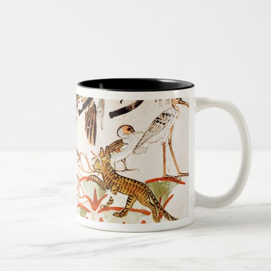 Fischen und Vogeljagd in den Sümpfen Zweifarbige Tasse (Rechts)