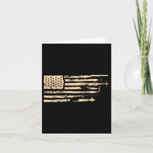 Fischen unter amerikanischer Flagge Vintage US-Fis Karte