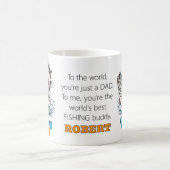 Fischen Vater glücklicher Vater Tag Kaffeetasse (Mittel)