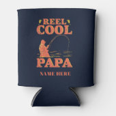 Fischen Vater Rollen Cool Papa Vatertag Dosenkühler (Vorderseite)