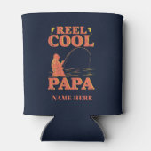 Fischen Vater Rollen Cool Papa Vatertag Dosenkühler (Rückseite)